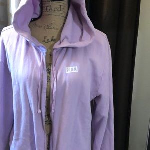 Pink Zip up Athletic Sweater